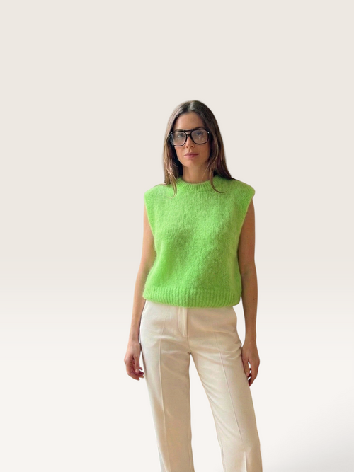 646 Pull sans manches LOLA en mohair Mille