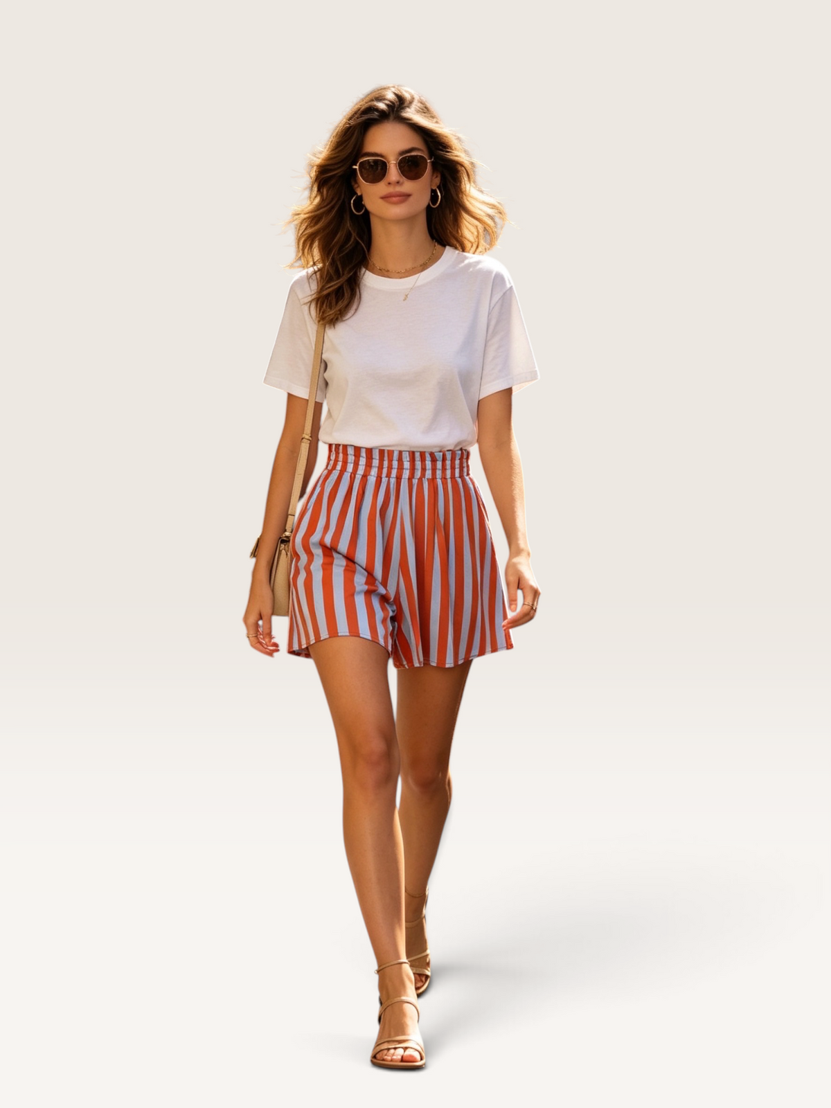 Gestreifte Shorts Kilky 100% Baumwolle ZP1328