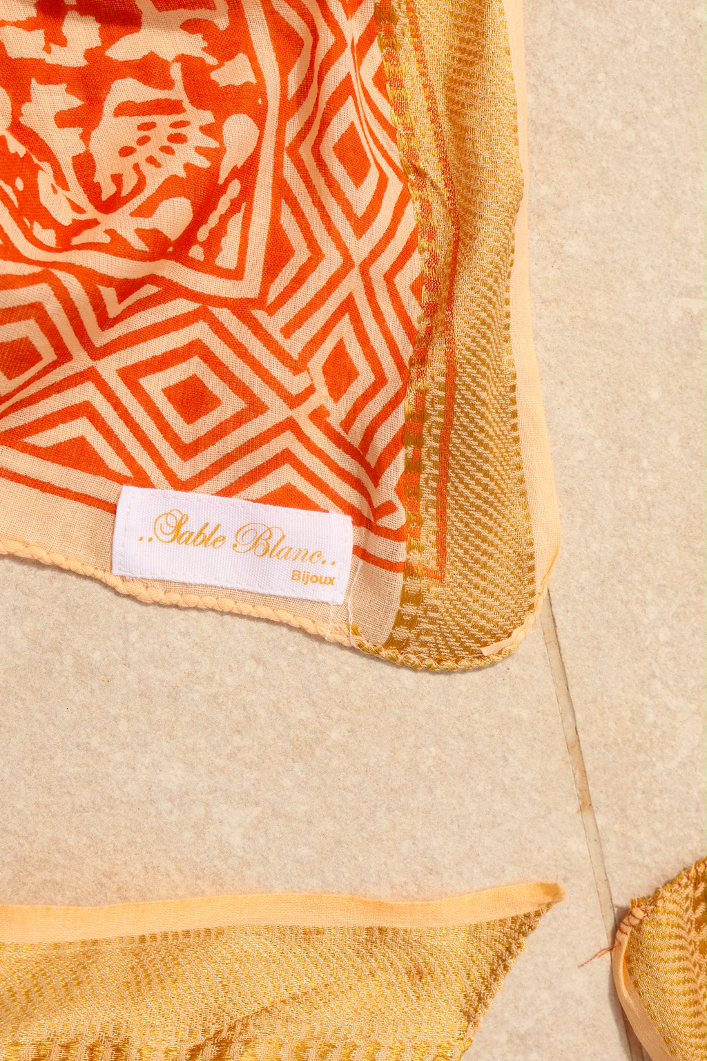 SARONG PAREO SABLE BLANC