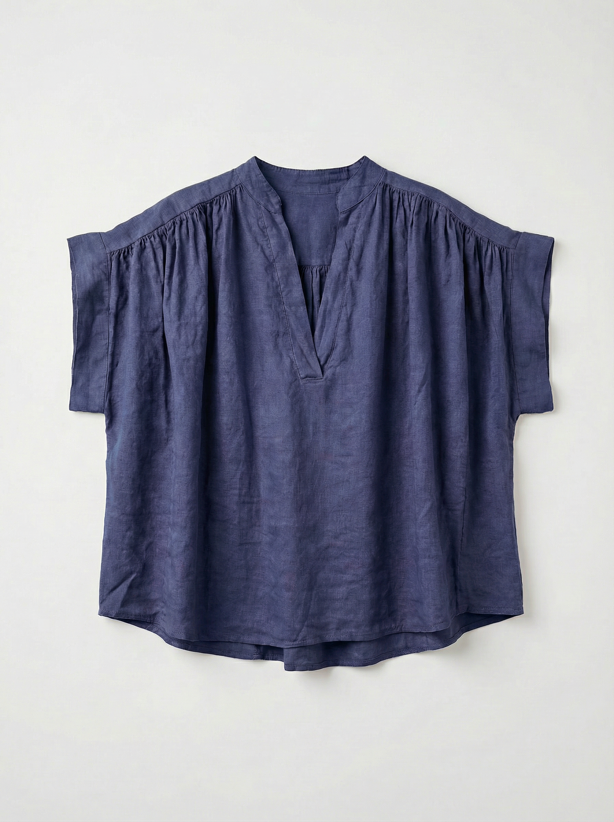 C31415 BLOUSE SS MANCHE LIN