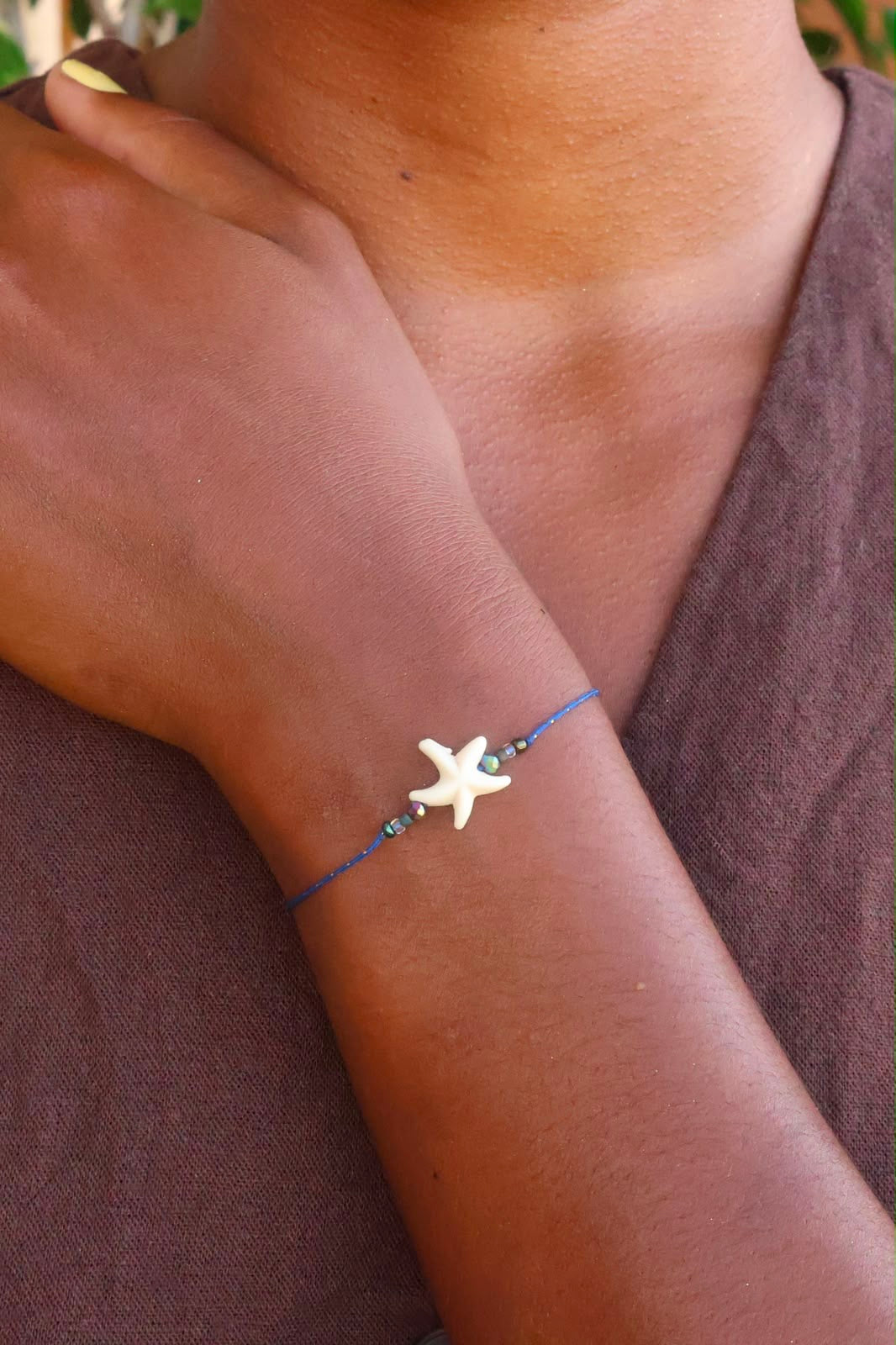 Bracelet etoile simple résine