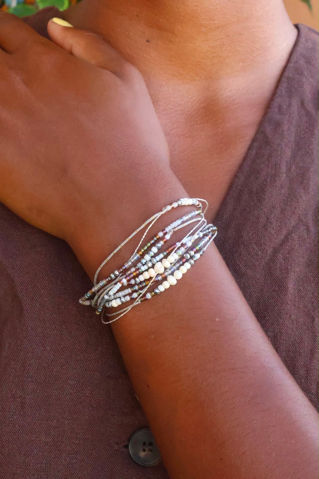 BRACELET PERLE 9 RANGS