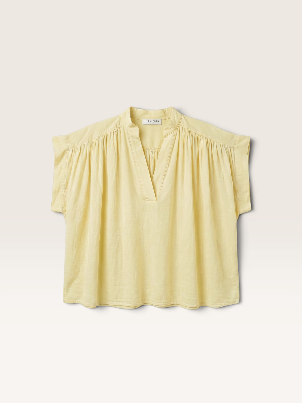 C 05973 Blouse Voile de Coton Int Sans Manche