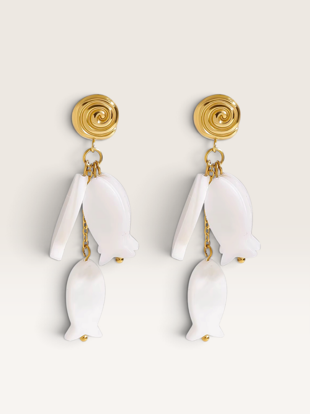 Boucles d’oreilles Poisson Acier inoxydable