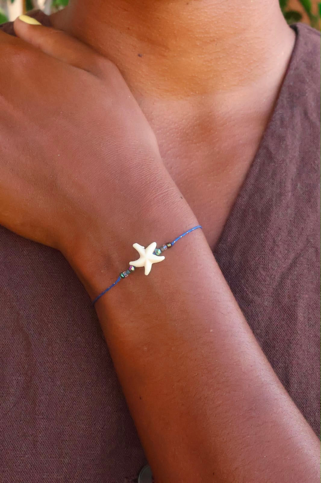 Bracelet etoile simple résine