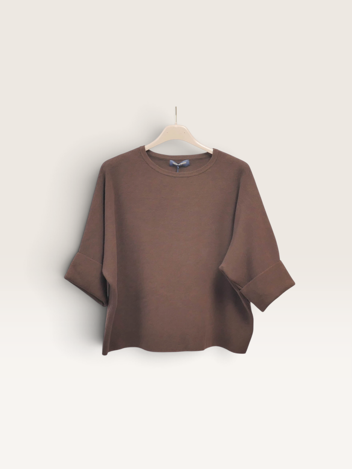 DSY9145 Pull Col Rond Oversize Cécile W