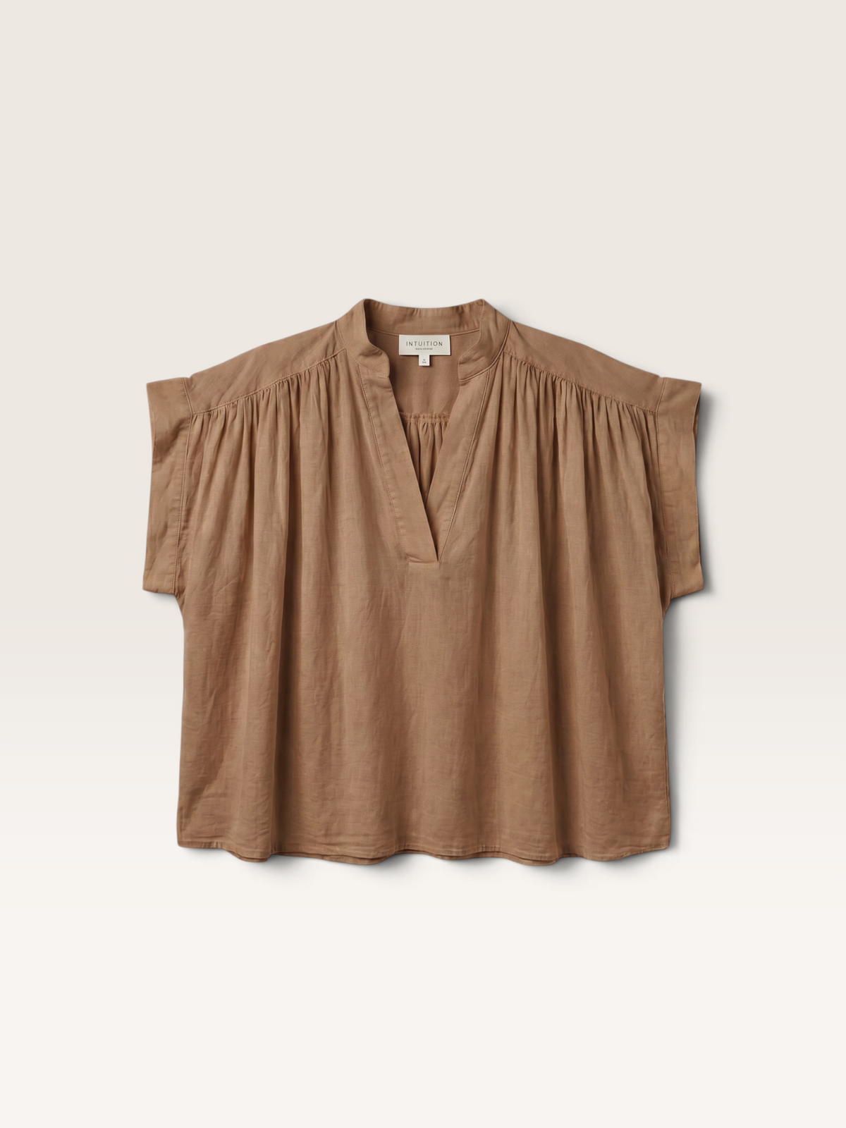 C 05973 Blouse Voile de Coton Int Sans Manche