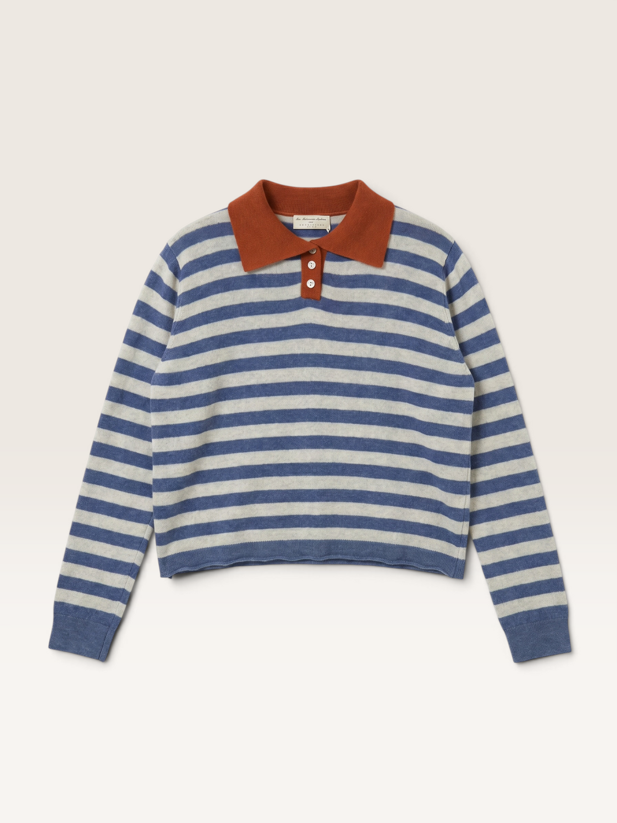 MCA81026 Pull Col Polo a Rayures & Cachemire Int 91026