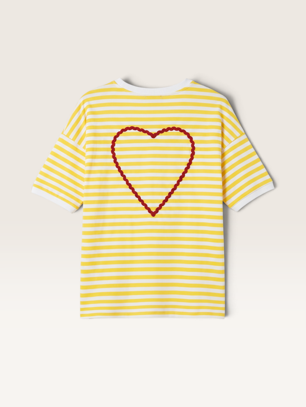 WN76-012 T-Shirt Feelkoo Herz 💛 und Streifen