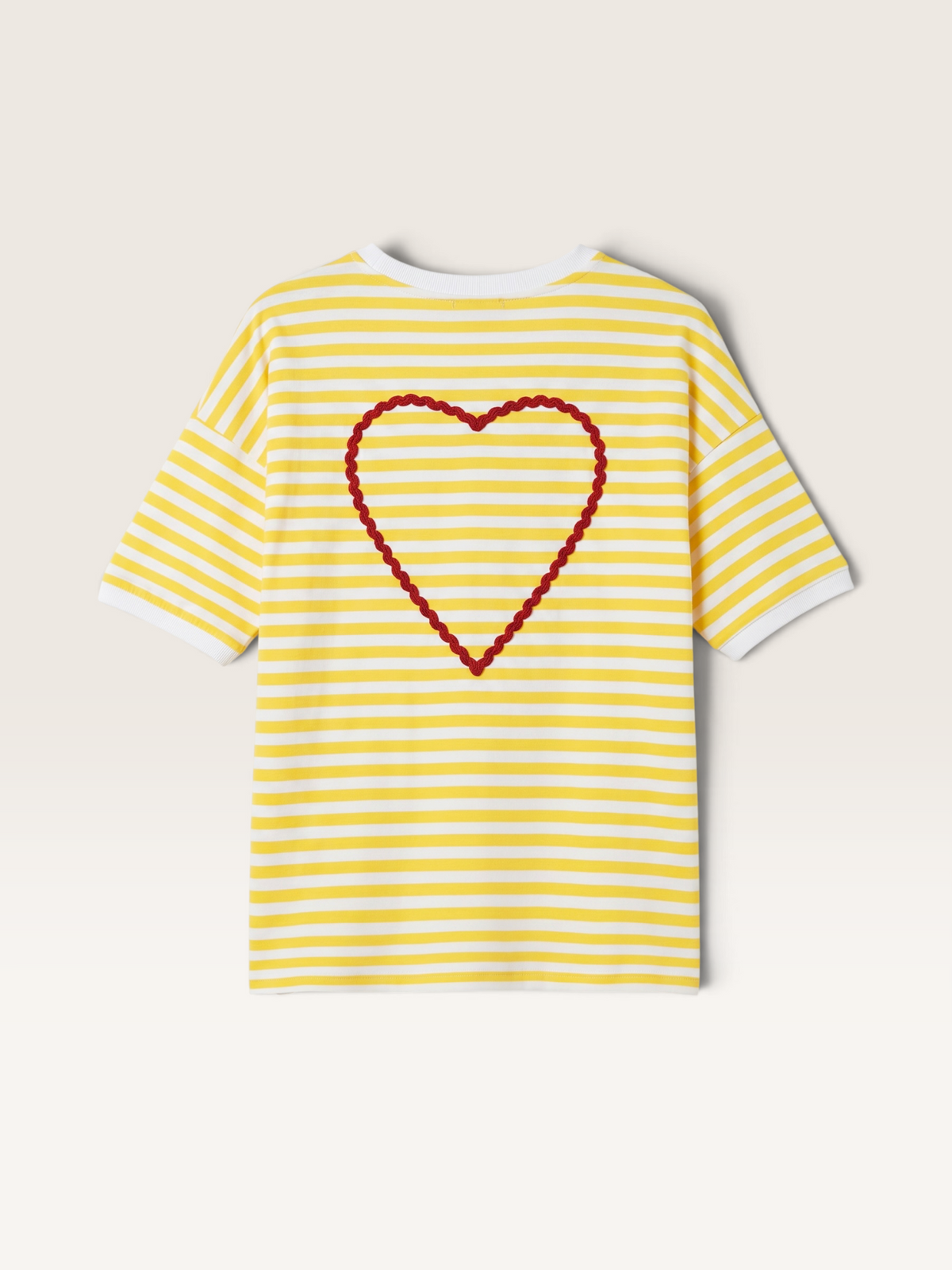 WN76-012 T-Shirt Feelkoo Cœur 💛 et Rayures
