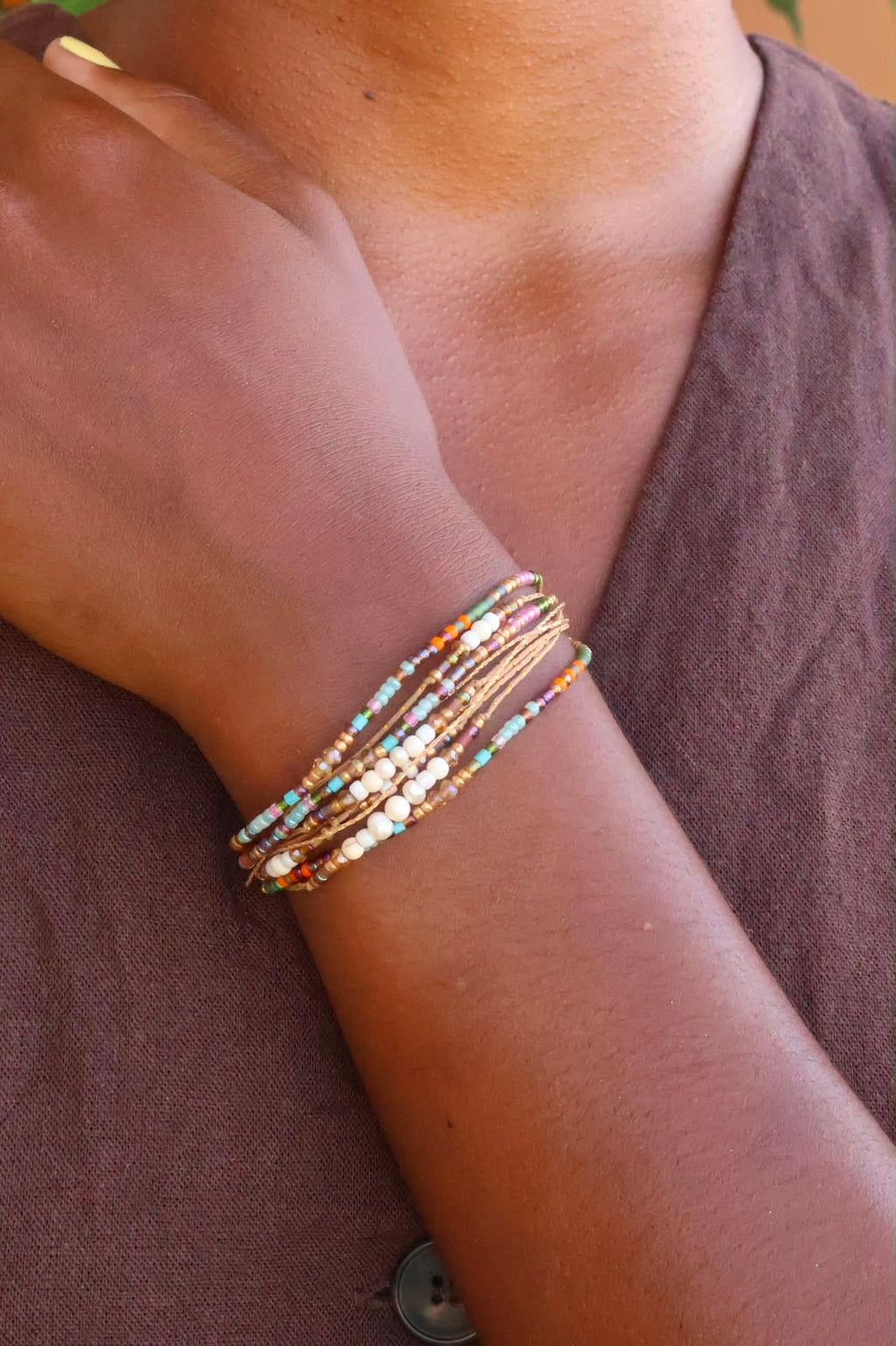 BRACELET PERLE 9 RANGS