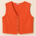 GILET LIN 100%