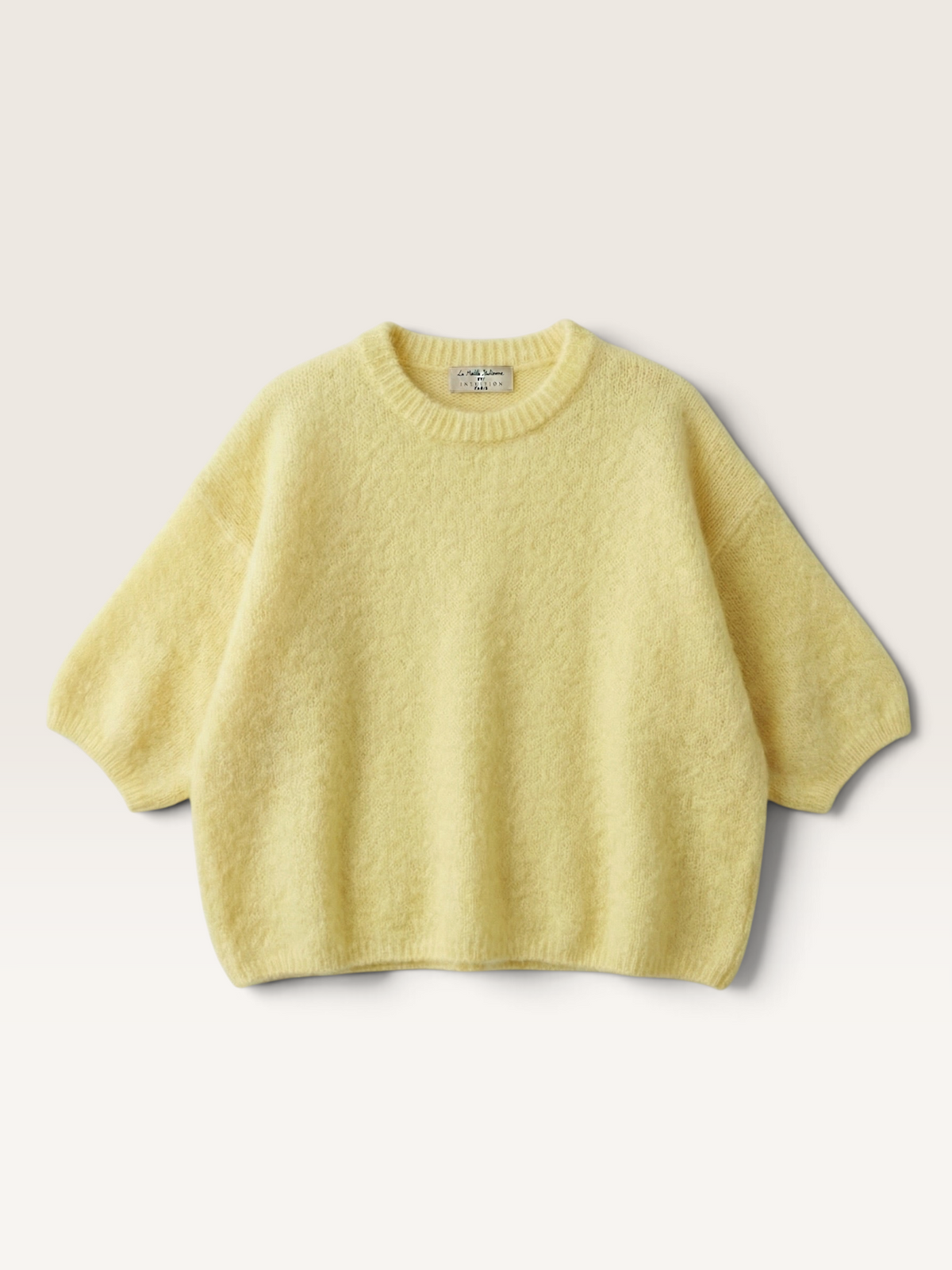MEH62397 PULL MANCHE 3/4 EN MOHAIR Int