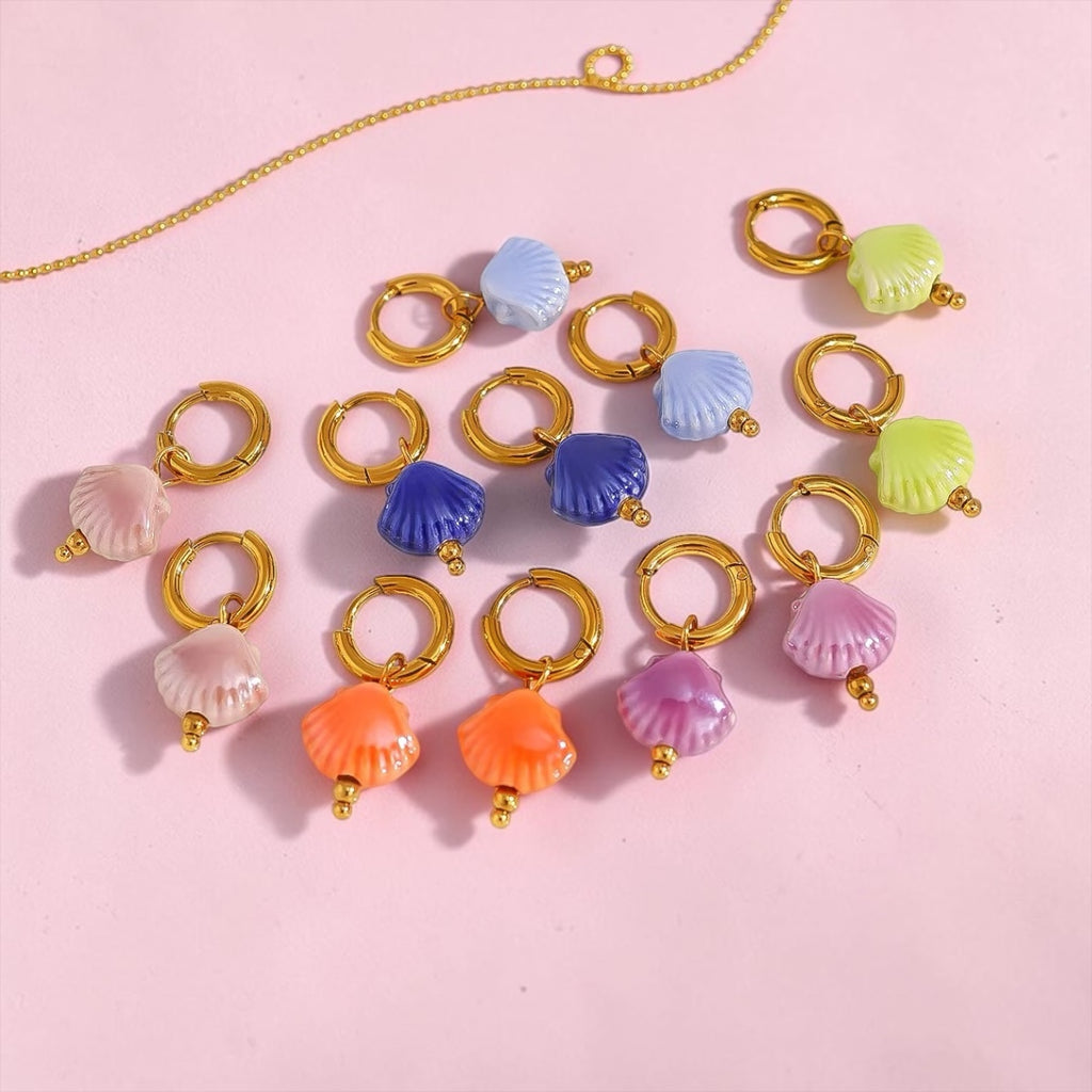 Boucles d’oreilles Coquillages Céramique