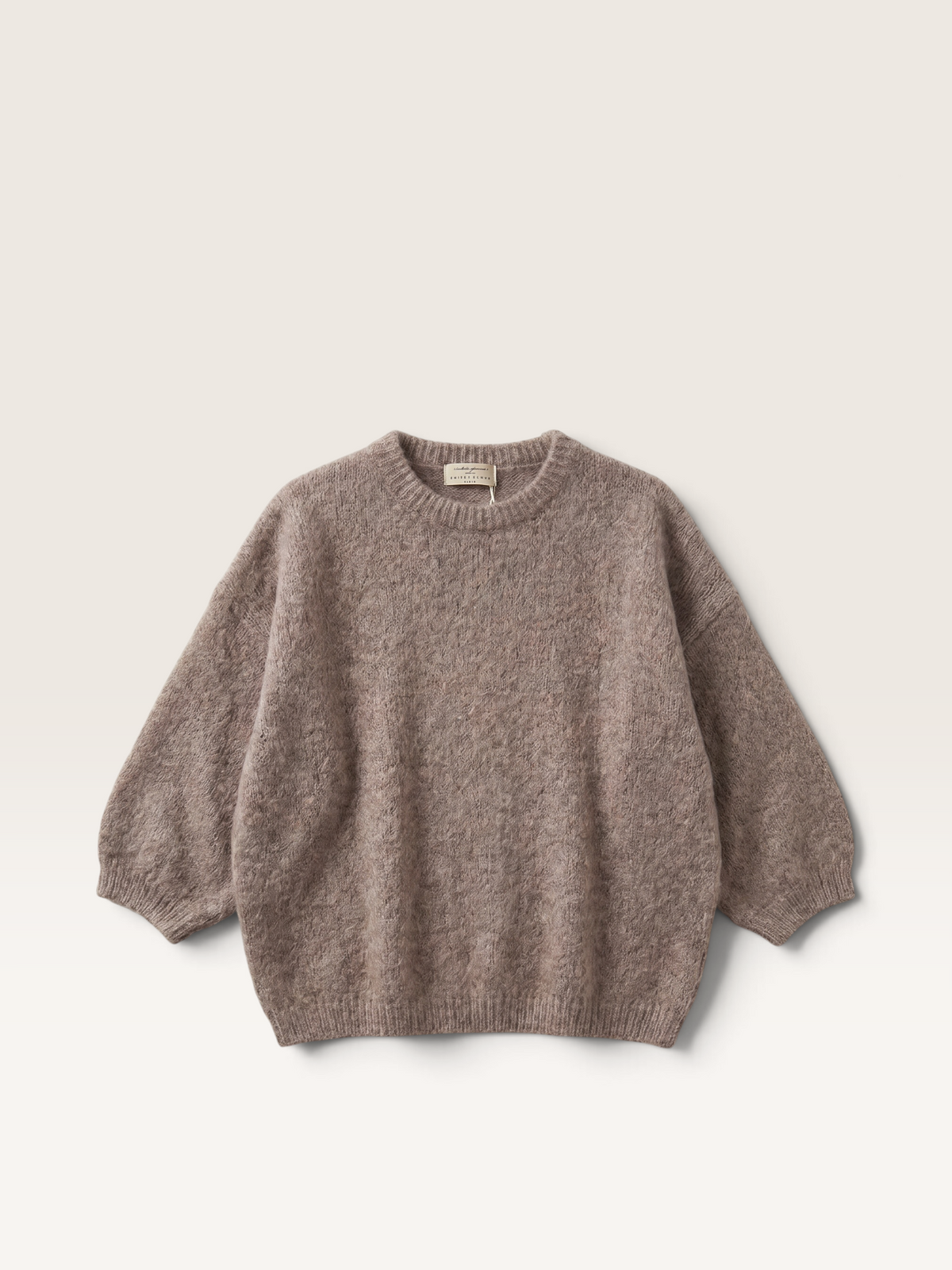 MEH62397 PULL MANCHE 3/4 EN MOHAIR Int