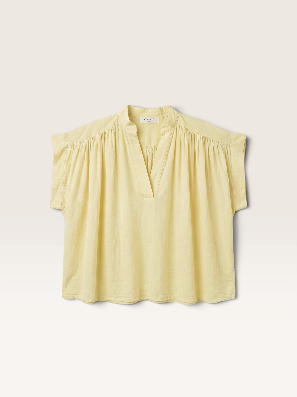C 05973 Blouse Voile de Coton Int Sans Manche