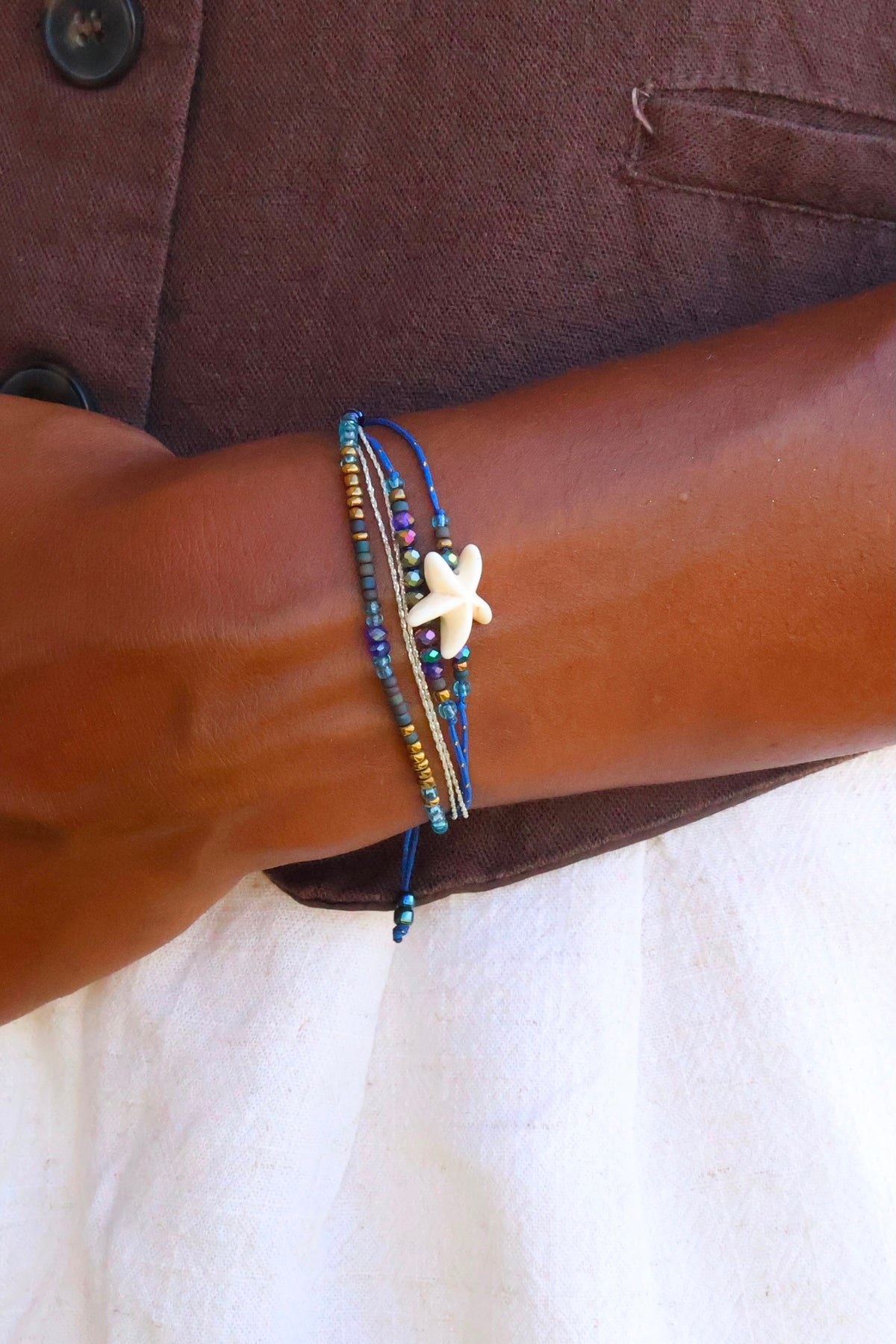 BRACELET TRIO ETOILE RESINE