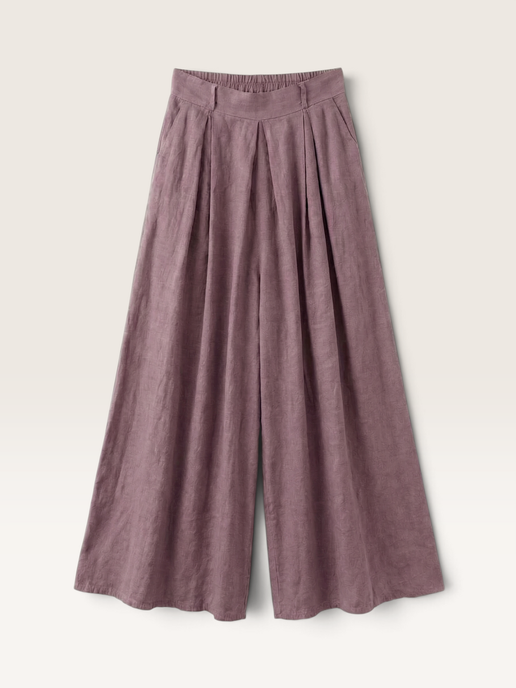 K31544 Pantalon à Pince 100% lin Int
