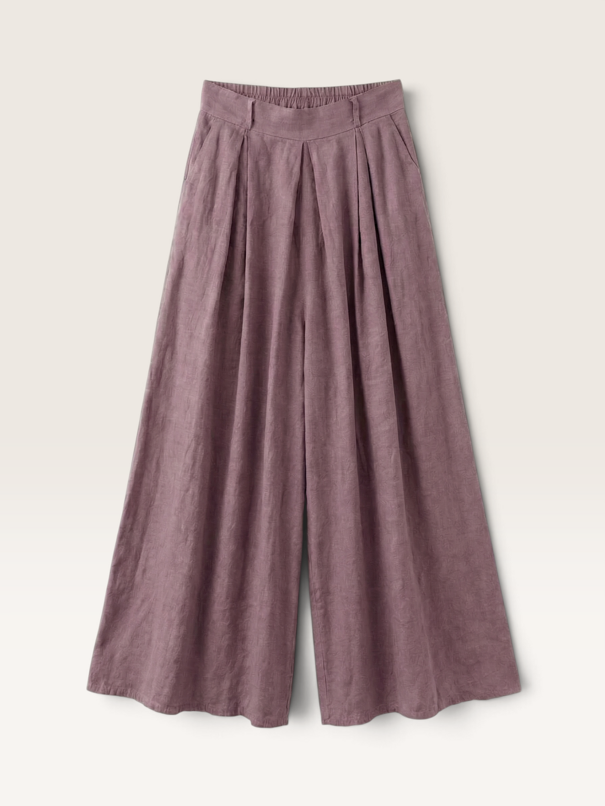 K31544 Pantalon à Pince 100% lin Int