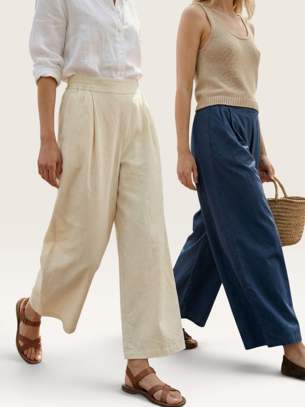 GIGI K06462TOS PANTALON LARGE COTON Int