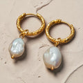 Boucles d’oreilles Perles d’eau Douce Acier Inoxydable