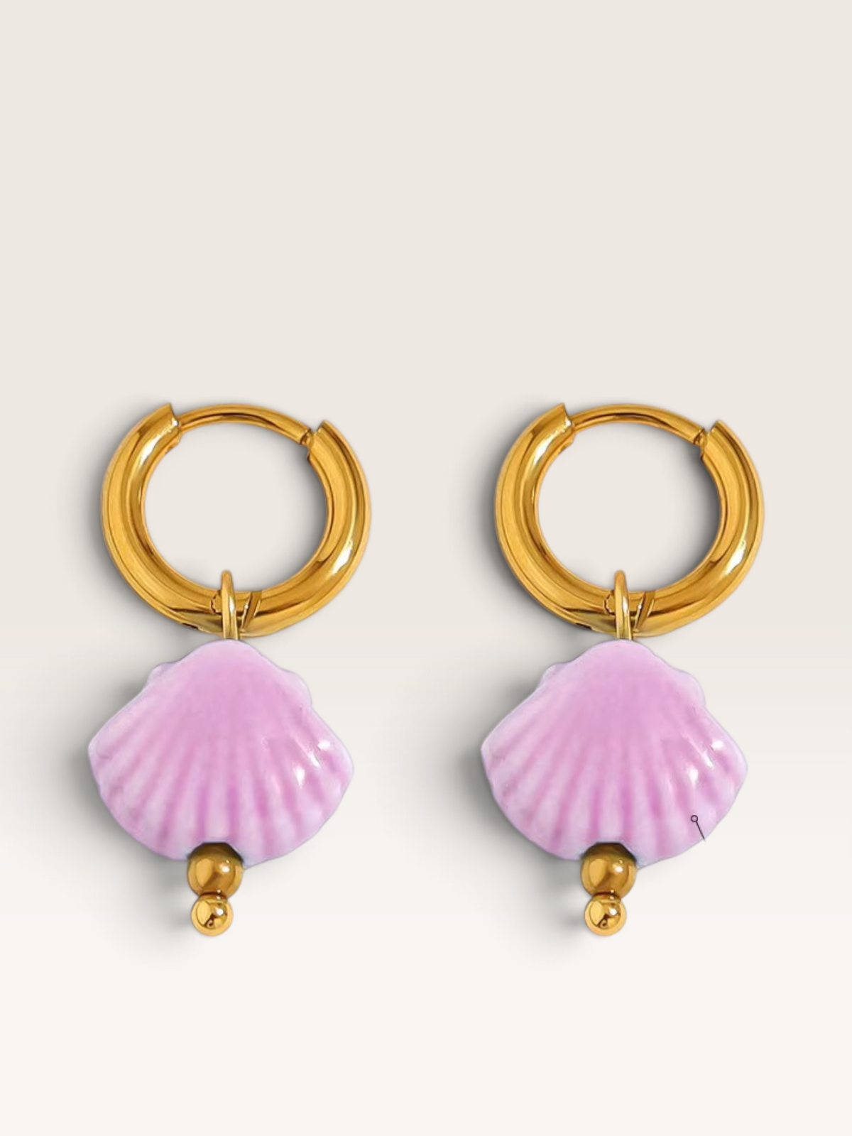 Boucles d’oreilles Coquillages Céramique