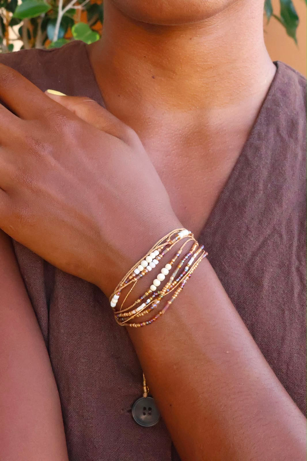 BRACELET PERLE 9 RANGS