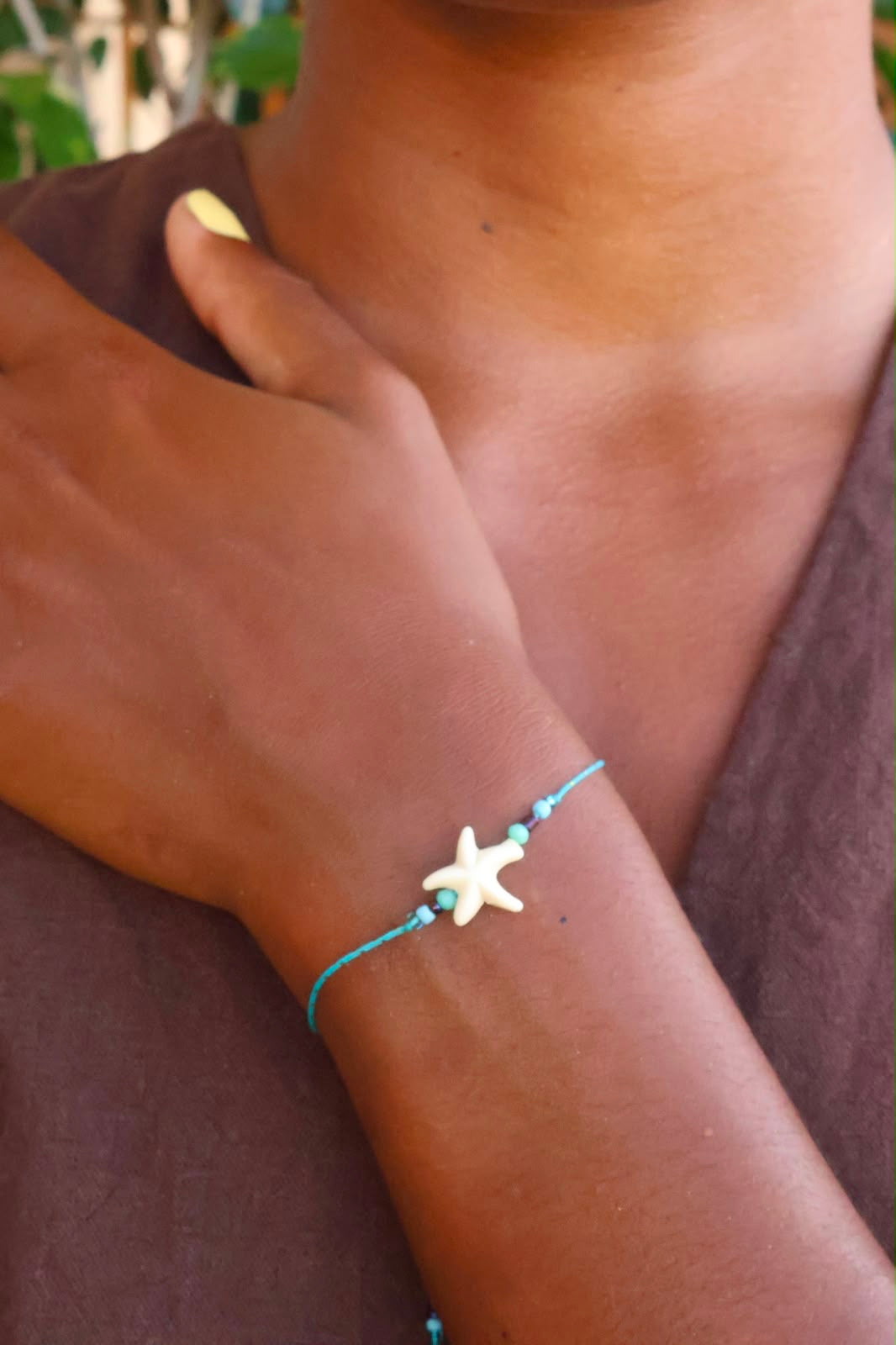 Bracelet etoile simple résine