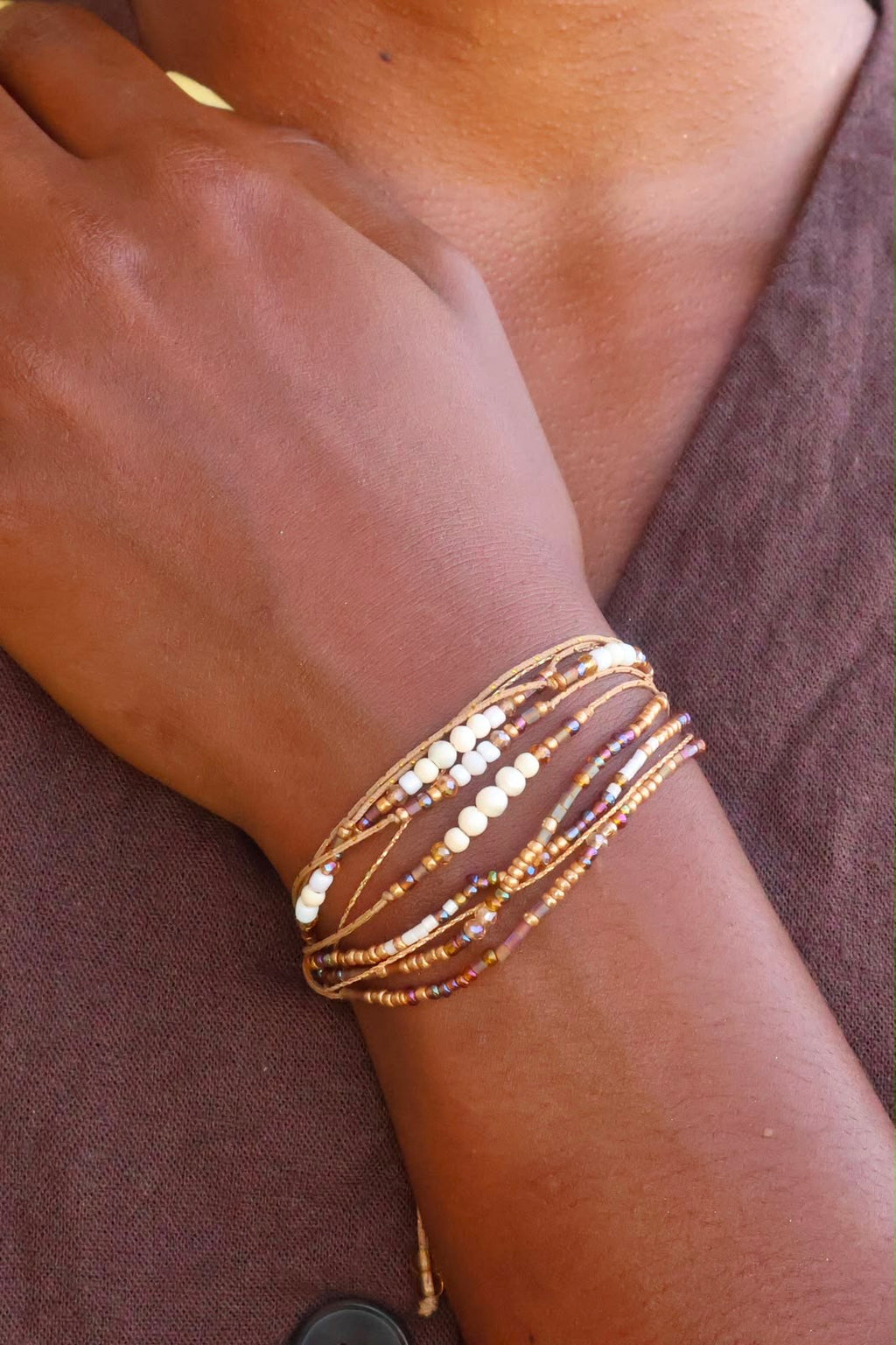 BRACELET PERLE 9 RANGS