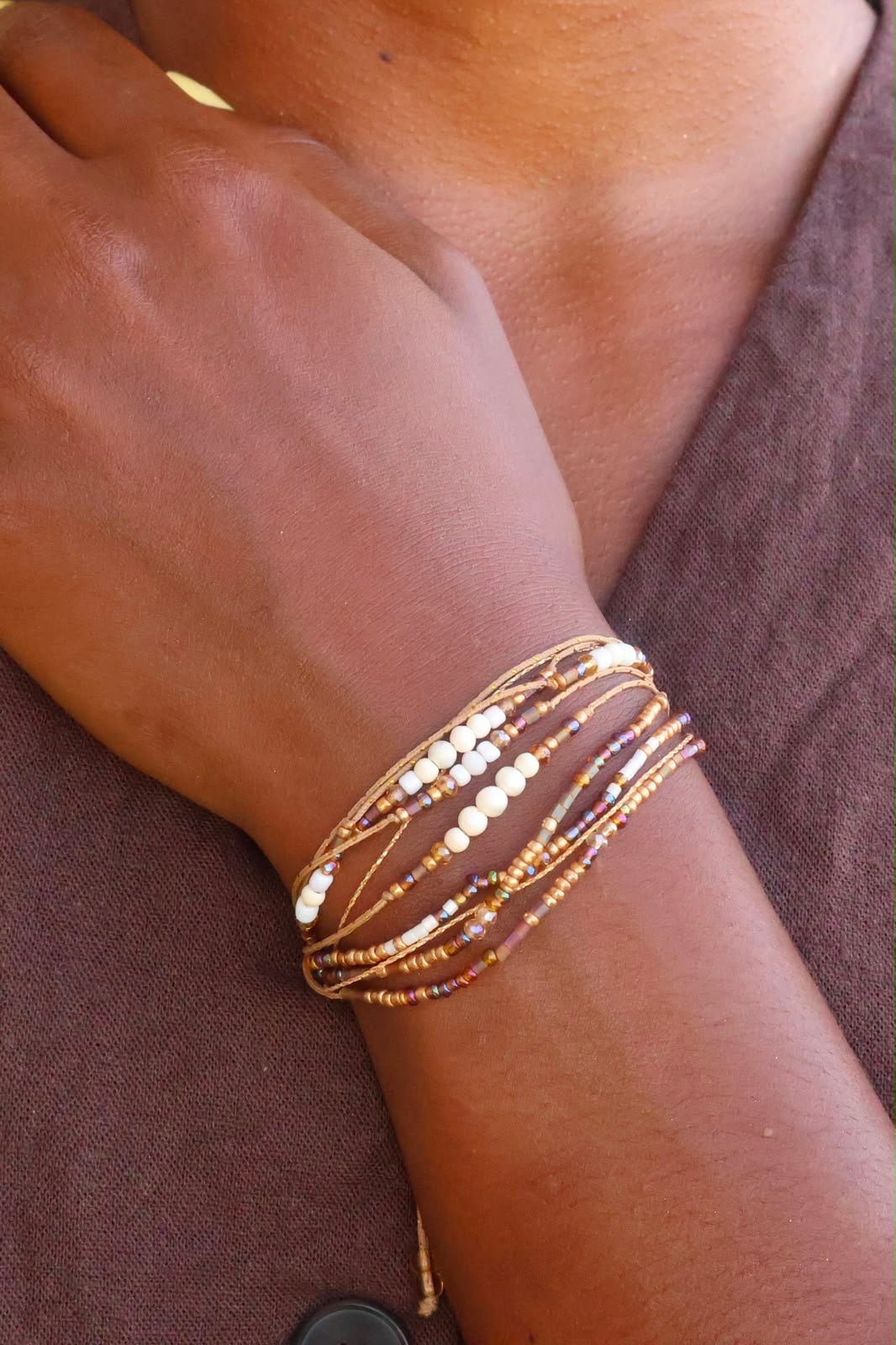 BRACELET PERLE 9 RANGS