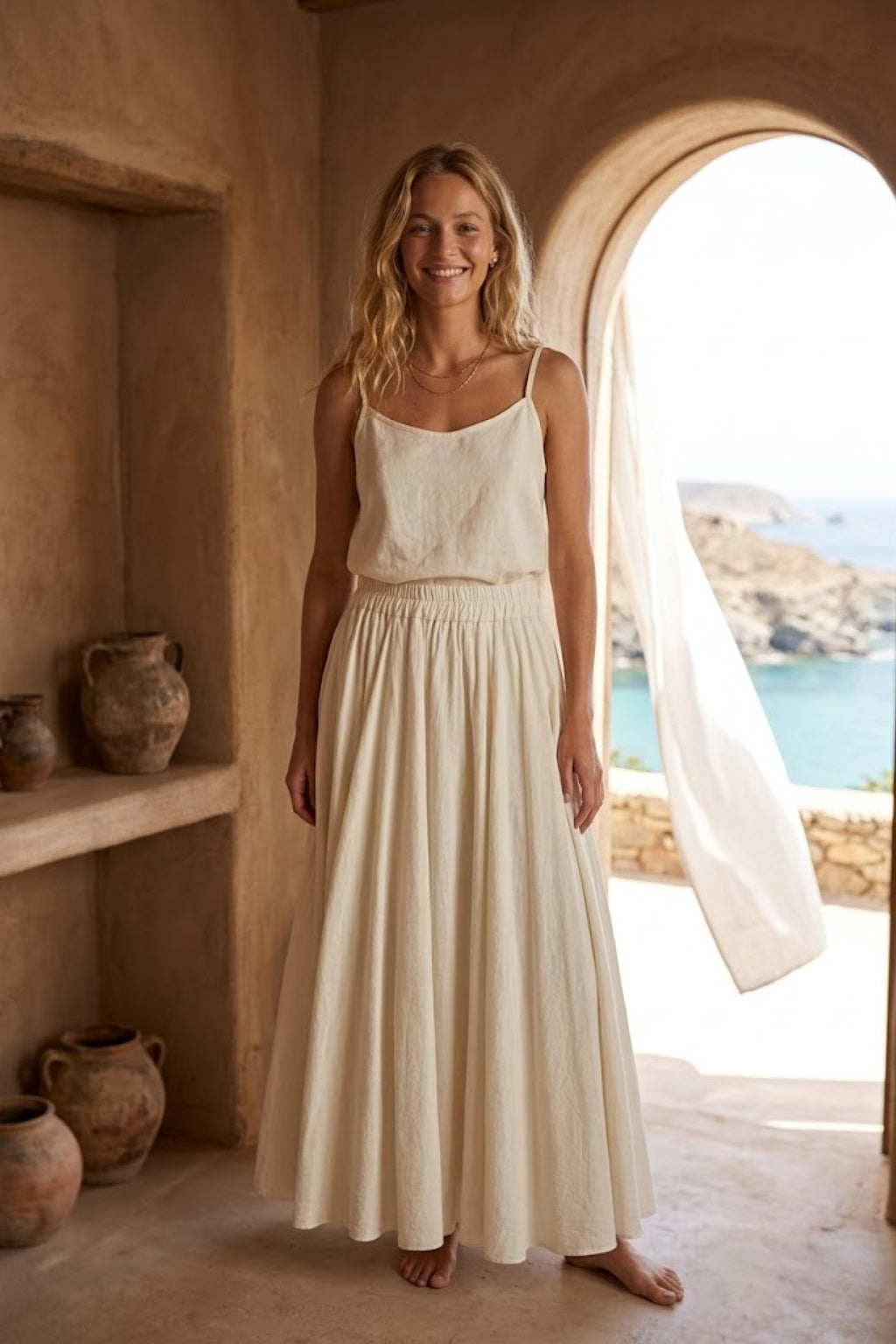 14216unie JUPE Sunny 100% coton