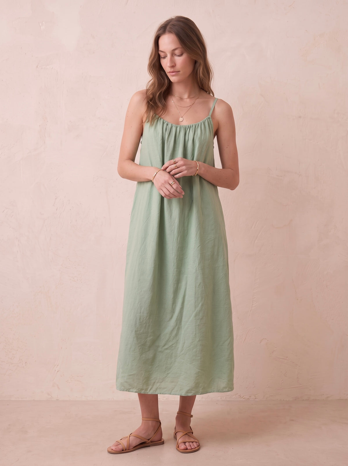 PR2663 Robe Pepouze bretelles réglables voile de coton