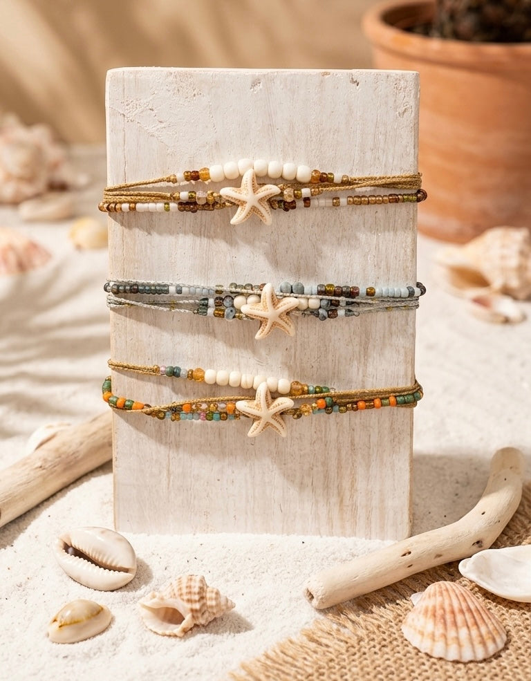 BRACELET TRIO ETOILE RESINE